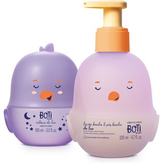 Combo Boti Baby Lua: Colônia Para Bebê 100ml + Loção Corporal Banho e Pós-Banho 200ml