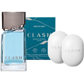 Combo Clash: Desodorante Colônia 100ml + Sabonete em Barra 2x80g