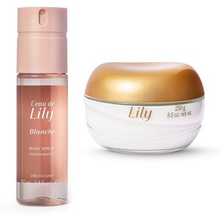 Combo Lily: Body Spray 100ml + Creme Acetinado 250g