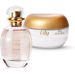 Combo Lily Blanche: Desodorante Colônia 75ml + Creme Acetinado 250g