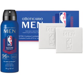Combo Men NBA: Desodorante Antitranspirante 125ml + Sabonete Em Barra 2x 90g