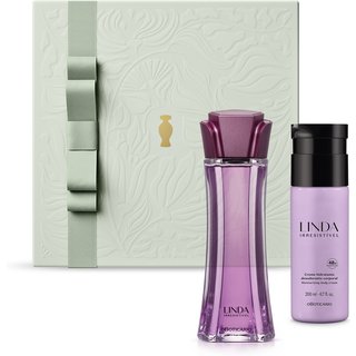 Combo Presente Linda Irresistível: Desodorante Colônia 100ml + Loção Corporal 200ml + Caixa de Presente