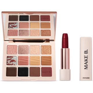Combo Make B. Urban Ballet: Paleta de Sombras 14,4g + Batom Vermelho 3,6g