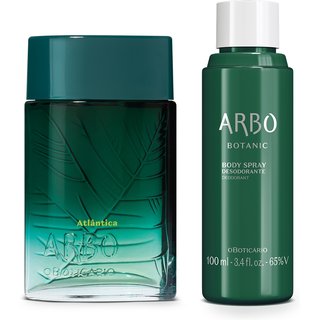 Combo Arbo: Atlântica Desodorante Colônia 100ml + Body Spray Botanic 100ml