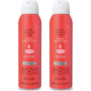 Combo Desodorante Aerosol Cuide-se Bem Clinical Ultra Protect 150ml (2 itens)