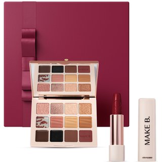 Combo Presente Make B. Urban Ballet: Paleta de Sombras 14,4g + Batom Vermelho 3,6g