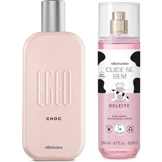 Combo Layering: Egeo Choc Desodorante Colônia 90ml + Body Splash Cuide-se Bem Deleite 200ml