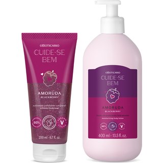 Combo Cuide-se Bem Amoruda: Sabonete Esfoliante Corporal 200ml + Loção Corporal 400ml
