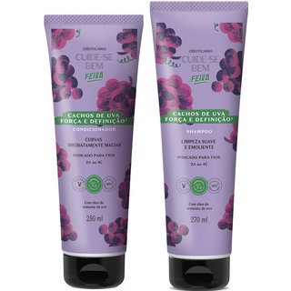Combo Cuide-se Bem Cachos de Uva: Shampoo 270ml +Condicionador 250ml