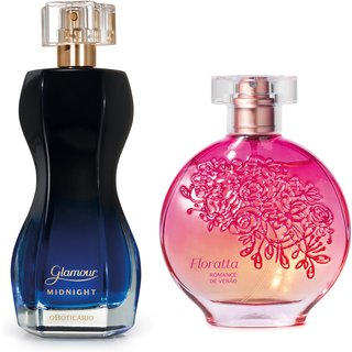 Combo Perfumaria Dia e Noite: Floratta Romance de Verão 75ml + Glamour Midnight 75ml