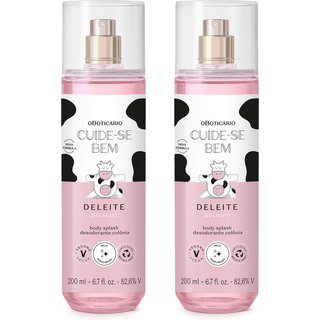 Combo Body Splash Cuide-se Bem Deleite 200ml (2 itens)