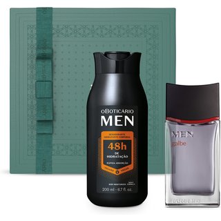 Combo Presente Dia dos Pais MEN: Desodorante Colônia 100ml + Loção Corporal 200ml + Caixa de Presenteável