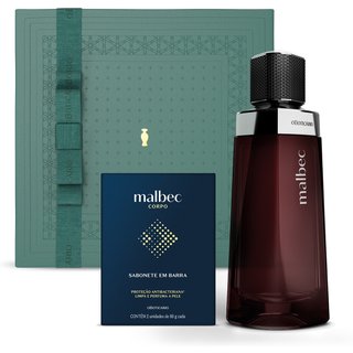 Combo Presente Malbec: Desodorante Colônia 100ml + Sabonete em Barra 2x80g + Caixa Presenteável