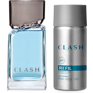 Combo Clash: Desodorante Colônia 100ml + Refil 100ml