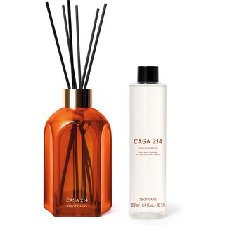 Combo Casa 214 Vanilla Sublime: Difusor de Ambiente com Varetas 250ml + Refil Sem Varetas 250ml