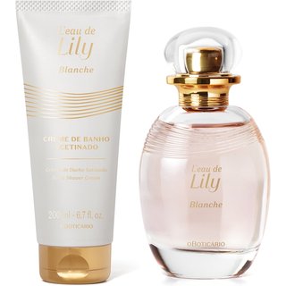 Combo L’eau de Lily Blanche: Desodorante Colônia 75ml + Creme de banho Acetinado Corporal 200ml