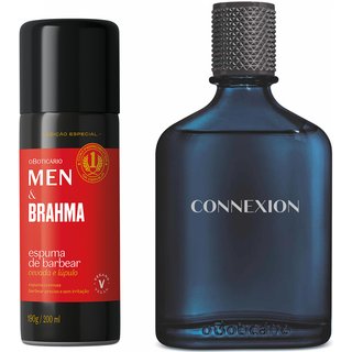 Combo Connexion Desodorante Colônia 100m + Espuma de Barbear Men E Brahma 190g