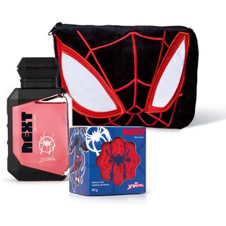 Combo Next Spider Man: Colônia Infantil 75ml + Sabone-Teia 90g + Nécessarie