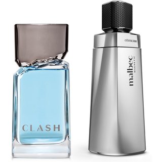 Combo Desodorante Colônia Masculino: Malbec Magnetic 100ml + Clash 100ml
