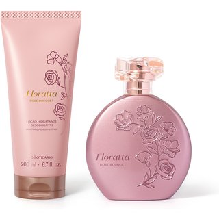 Combo Floratta Rose Bouquet: Desodorante Colônia 75ml + Loção Corporal 200ml