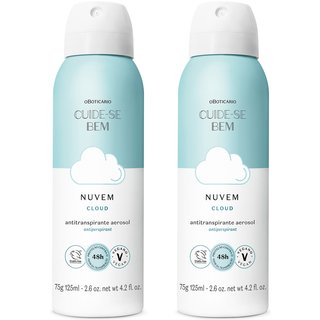 Combo Desodorante Antitranspirante Aerosol Cuide-se Bem Nuvem 75g/125ml (2 itens)