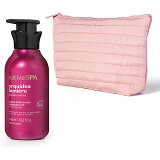Combo Nativa SPA Orquídea Lumière: Creme Perfumado Desodorante 400ml +Nécessaire Premium