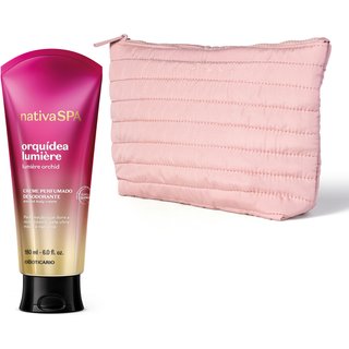 Combo Nativa SPA Orquídea Lumière: Creme Perfumado Desodorante 180ml + Nécessaire Premium