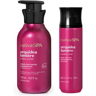 Combo Nativa SPA Orquídea Lumière: Creme Perfumado Desodorante 400ml + Body Splash 200ml