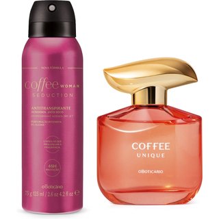Combo Coffee Woman: Unique Desodorante Colônia 100ml + Desodorante Antitranspirante Aerosol Seduction 75g
