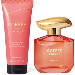 Combo Coffee Woman Unique: Desodorante Colônia 100ml + Loção Corporal 200ml