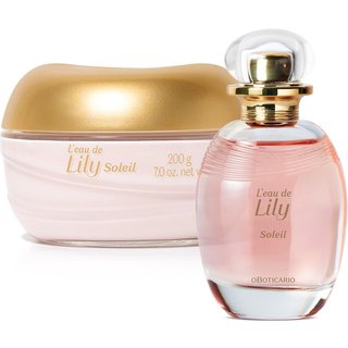 Combo L'eau de Lily Soleil: Desodorante Colônia 75ml + Creme Acetinado Corporal 200g