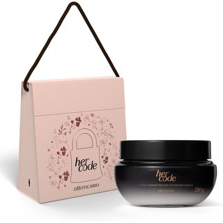Combo Presente Her Code: Creme Aveludado Corporal 250g + Caixa de Presente