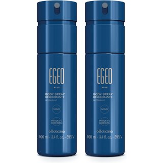 Combo Desodorante Body Spray Egeo Blue 100ml (2 unidades)