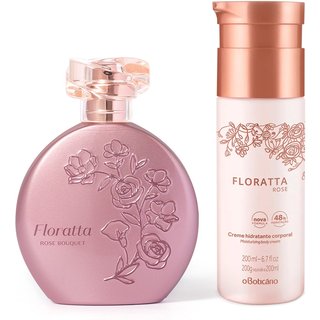 Combo Floratta Rose: Bouquet Desodorante Colônia 75ml + Creme Hidratante Desodorante Corporal 200ml