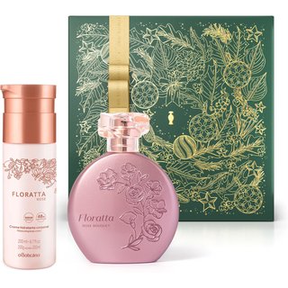 Combo Presente Floratta Rose: Bouquet Desodorante Colônia 75ml + Creme Hidratante Desodorante Corporal 200ml + Caixa Presenteável
