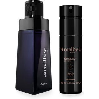 Combo Malbec: Noir Desodorante Colônia 100ml + Desodorante Body Spray Black 100ml