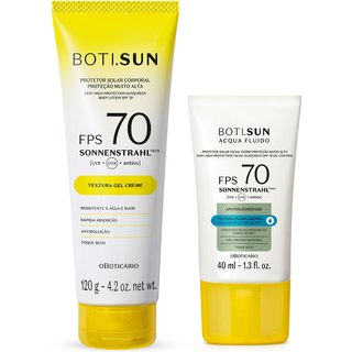 Combo Protetor Solar Boti.Sun: Corporal FPS 70 120G + Facial Antioleosidade FPS 70 40ml