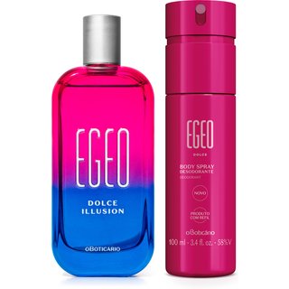 Combo Egeo Dolce: Illusion Desodorante Colônia 90ml + Body Spray 100ml
