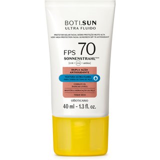 Protetor Solar Facial Antioxidante FPS 70 Boti.Sun Ultra Fluido 40ml