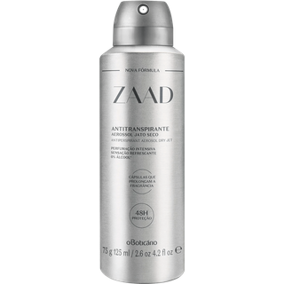 Desodorante Antitranspirante Aerossol Zaad 75g/125ml