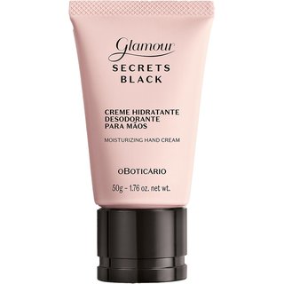 Creme Desodorante Hidratante para Mãos Glamour Secrets Black 50g