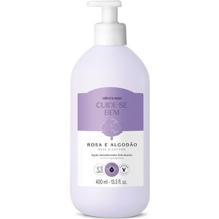 Loção Hidratante Desodorante Corporal Cuide-se Bem Rosa e Algodão 400ml