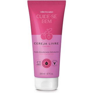 Loção Hidratante Desodorante Corporal Cuide-se Bem Cereja Livre 200ml