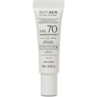Protetor Solar Facial Antioxidante FPS 70 Boti.Sun Ultra Fluido 10ml