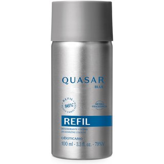 Refil Quasar Blue Desodorante Colônia 100ml