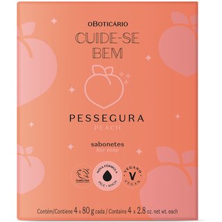 Sabonete em Barra Cuide-Bem Pessegura 4x80g