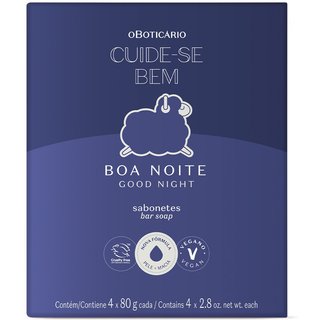 Sabonetes em Barra Cuide-se Boa Noite 4x80g