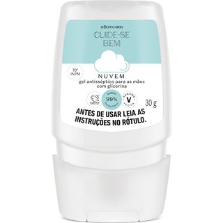 Gel Antisséptico 70% Com Glicerina Para As Mãos Cuide-se Bem Nuvem 30g