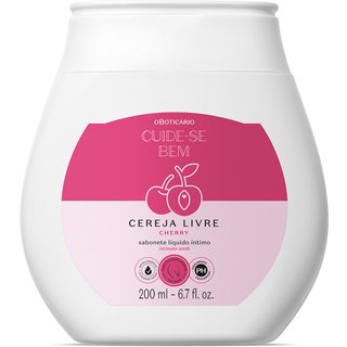 Sabonete Líquido Íntimo Cuide-se Bem Cereja Livre 200ml
