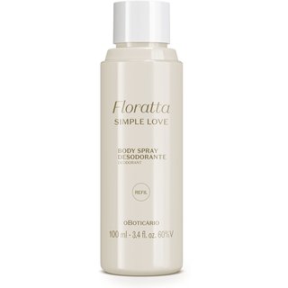 Refil Body Spray Desodorante Floratta Simple Love 100ml
